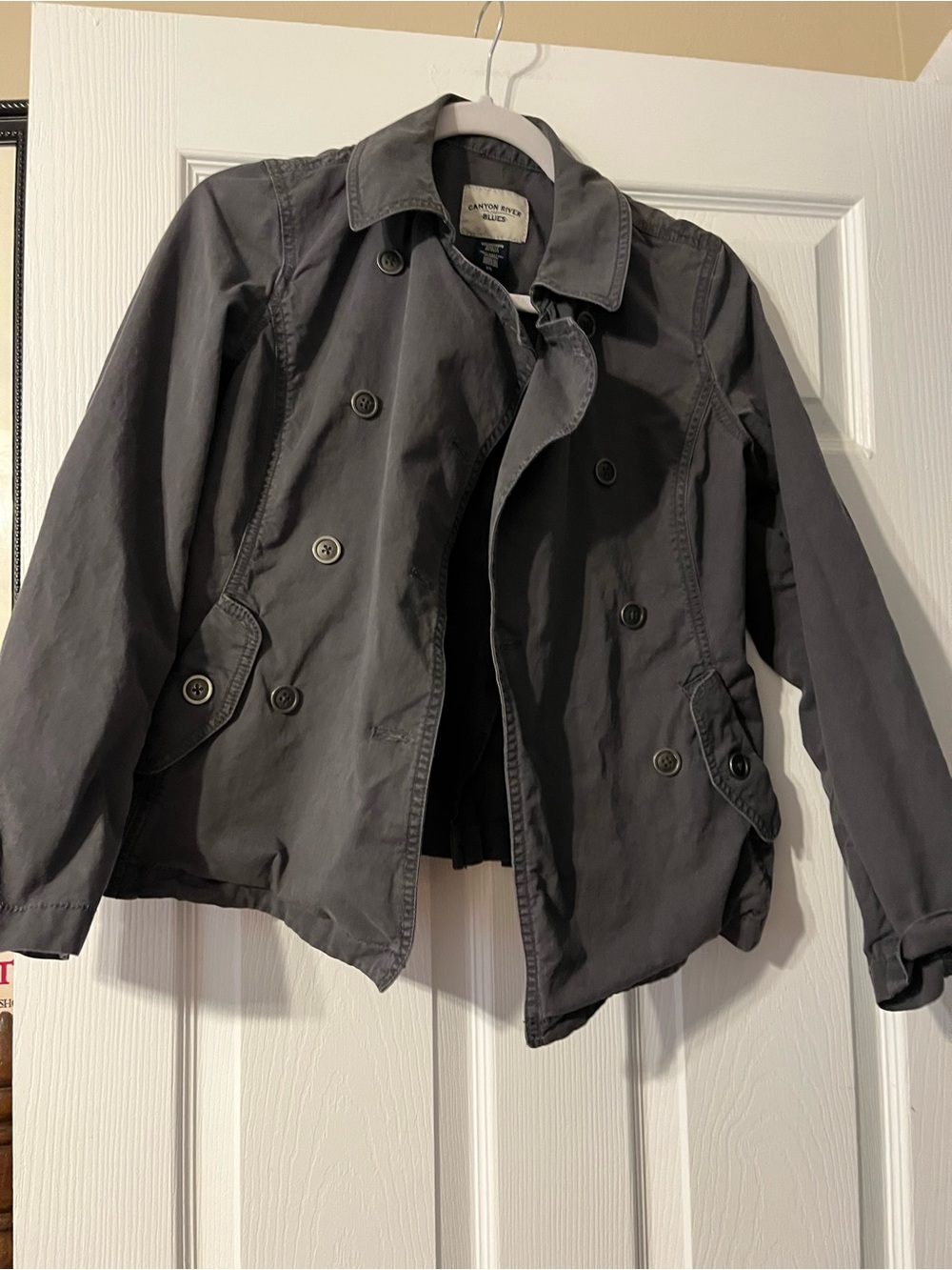 Women’s Canyon River Blues ' Charcoal Double-Breasted utility Jacket